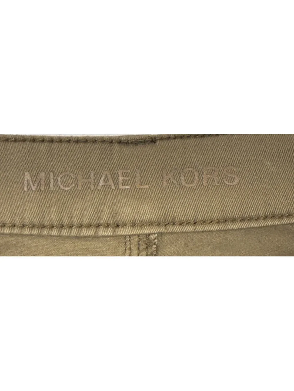 Michael Kors Womens Pants Size 10 Brown Stretch Twill Zip Pockets Ankle Zipper